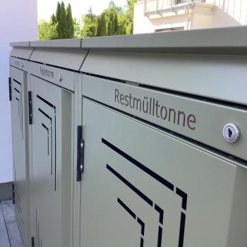 Mülltonnenbox 240 L – RAL 7016 Feinstruktur matt – 2-fach