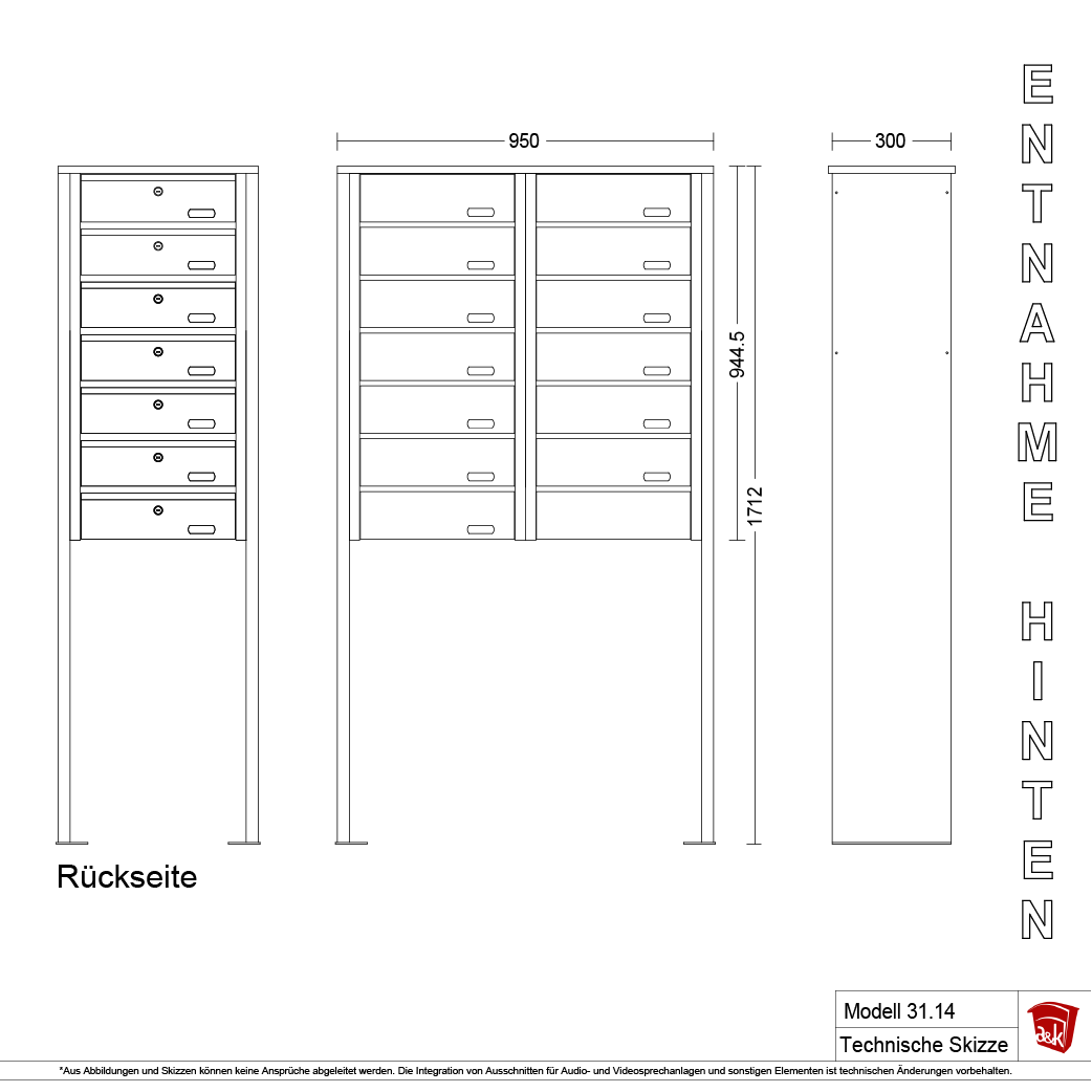 Standbriefkasten 31.14