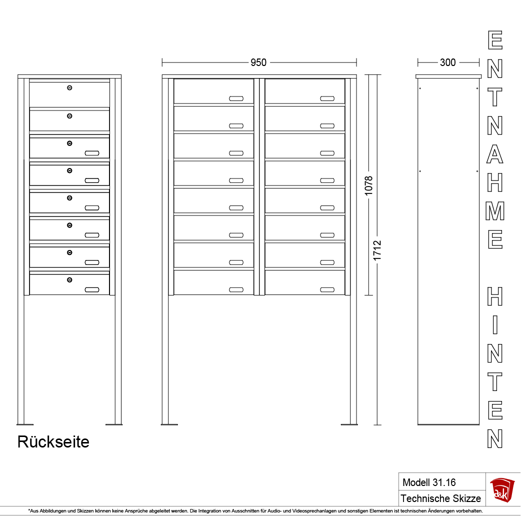 Standbriefkasten 31.16