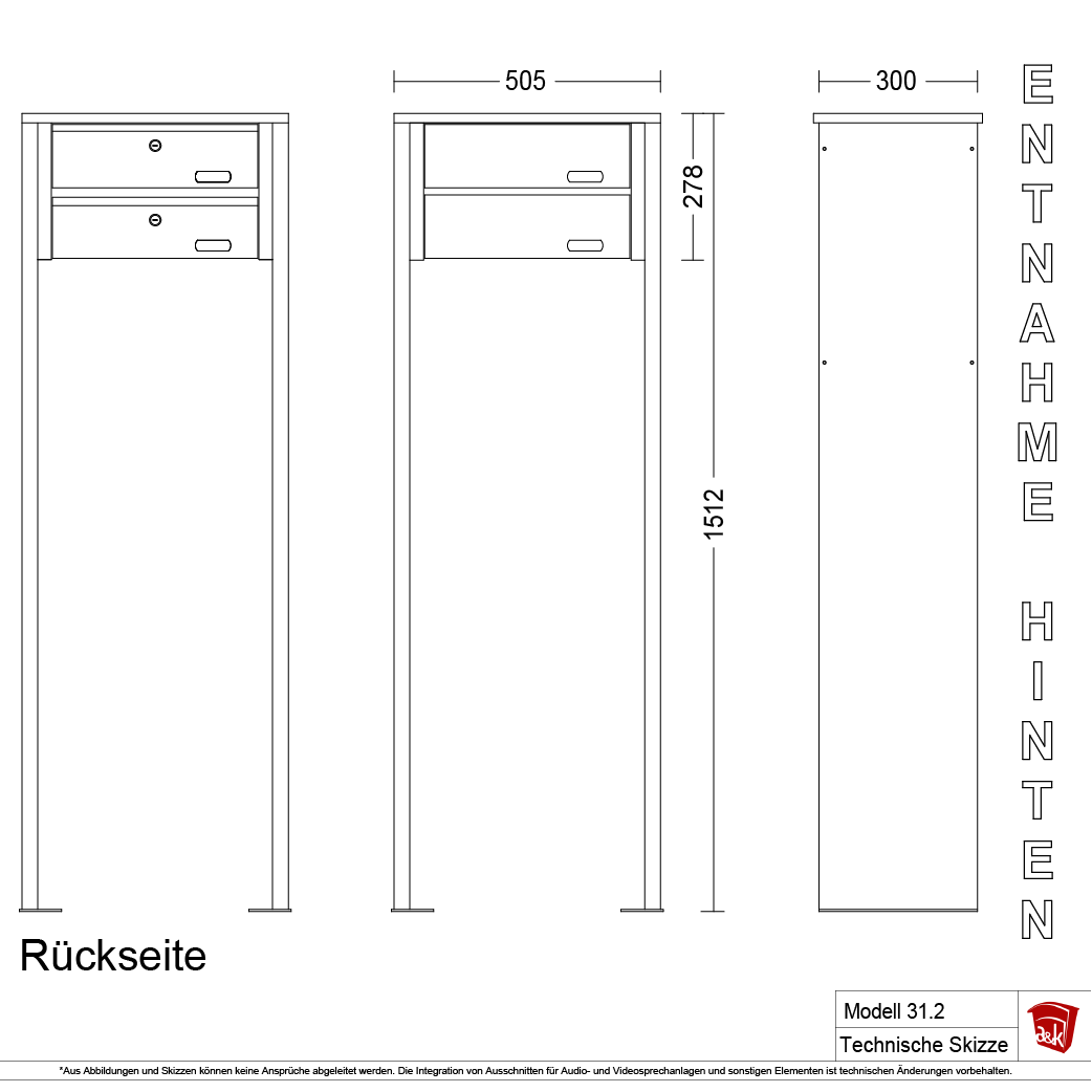 Standbriefkasten 31.2