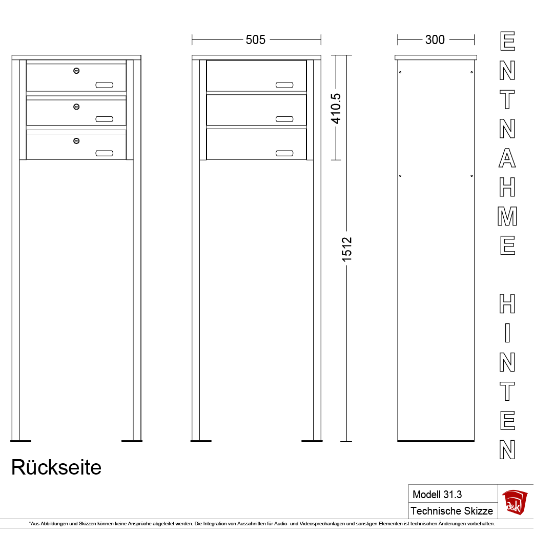 Standbriefkasten 31.3