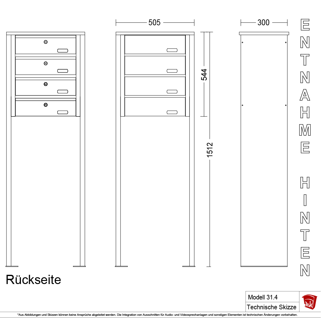 Standbriefkasten 31.4