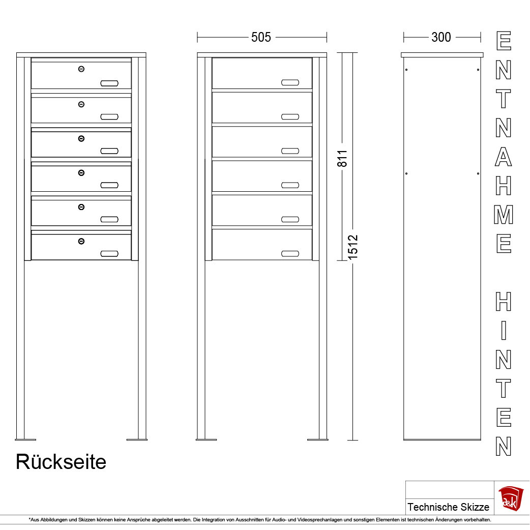 Standbriefkasten 31.6