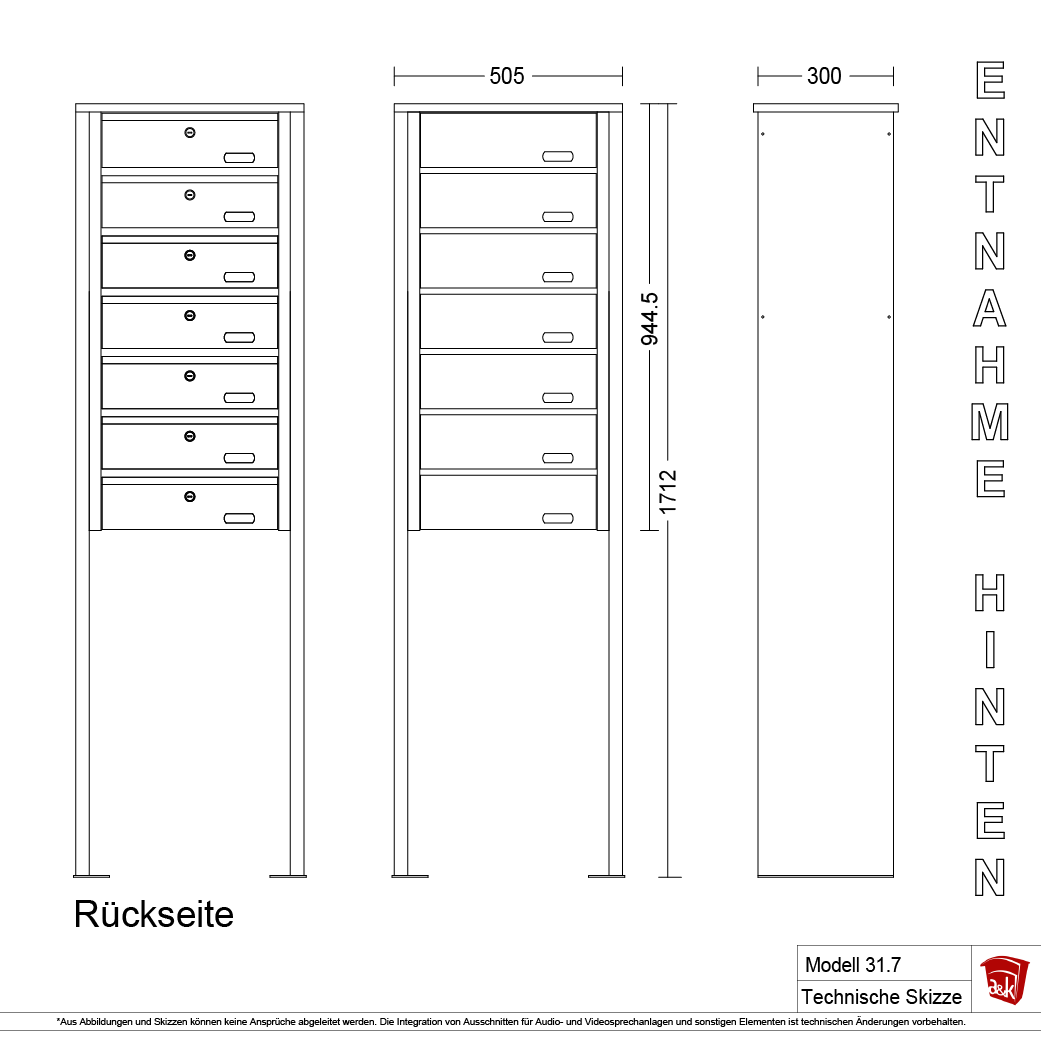 Standbriefkasten 31.7