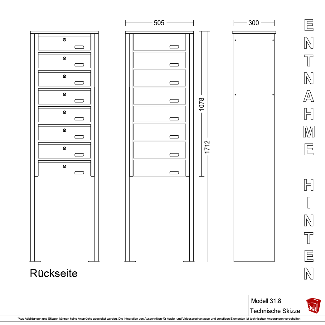 Standbriefkasten 31.8