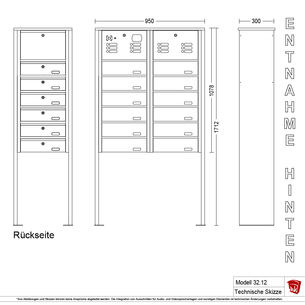 Standbriefkasten 32.12