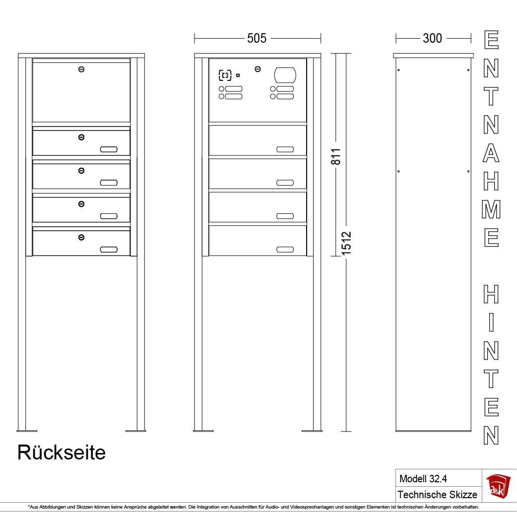 Standbriefkasten 32.4