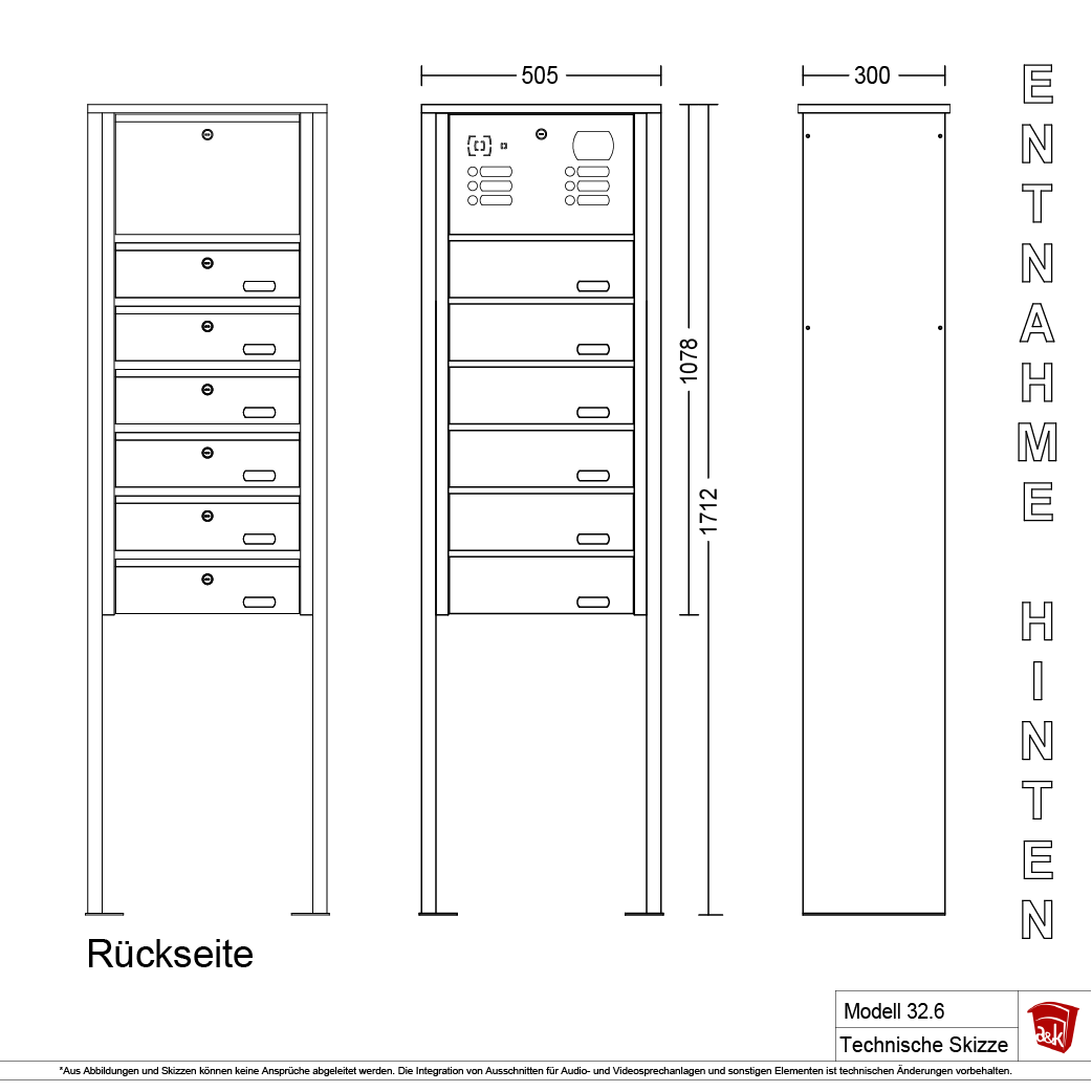 Standbriefkasten 32.6