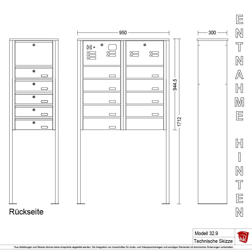 Standbriefkasten 32.9