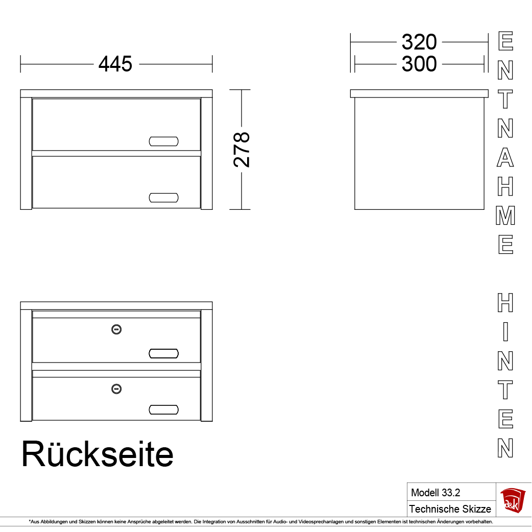 Briefkastenanlage 33.2