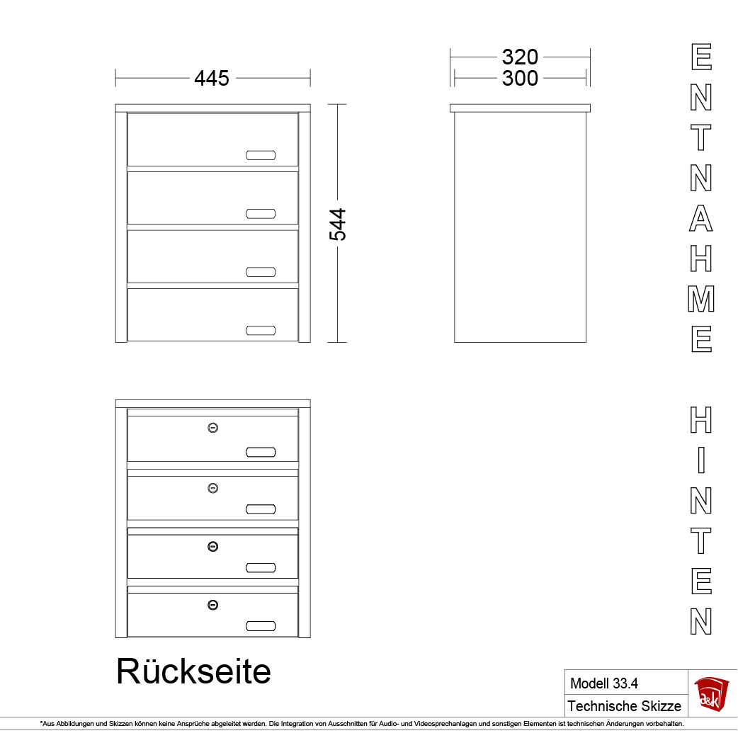Briefkastenanlage 33.4