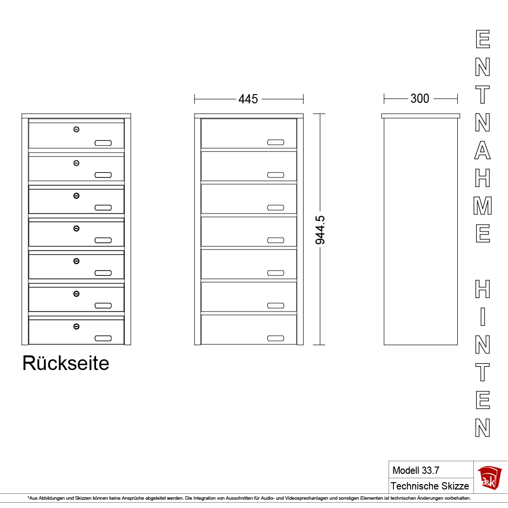 Briefkastenanlage 33.7