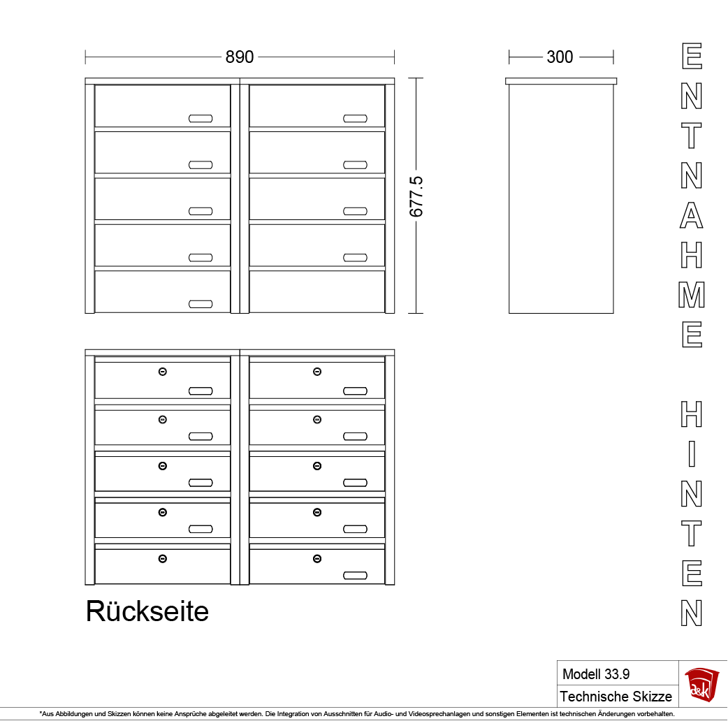 Briefkastenanlage 33.9