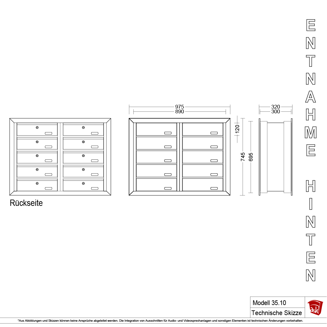 Mauerbriefkasten 35.10