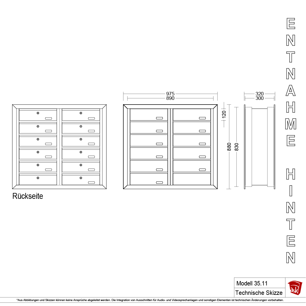 Mauerbriefkasten 35.11