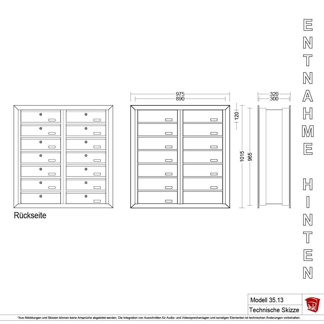 Mauerbriefkasten 35.13