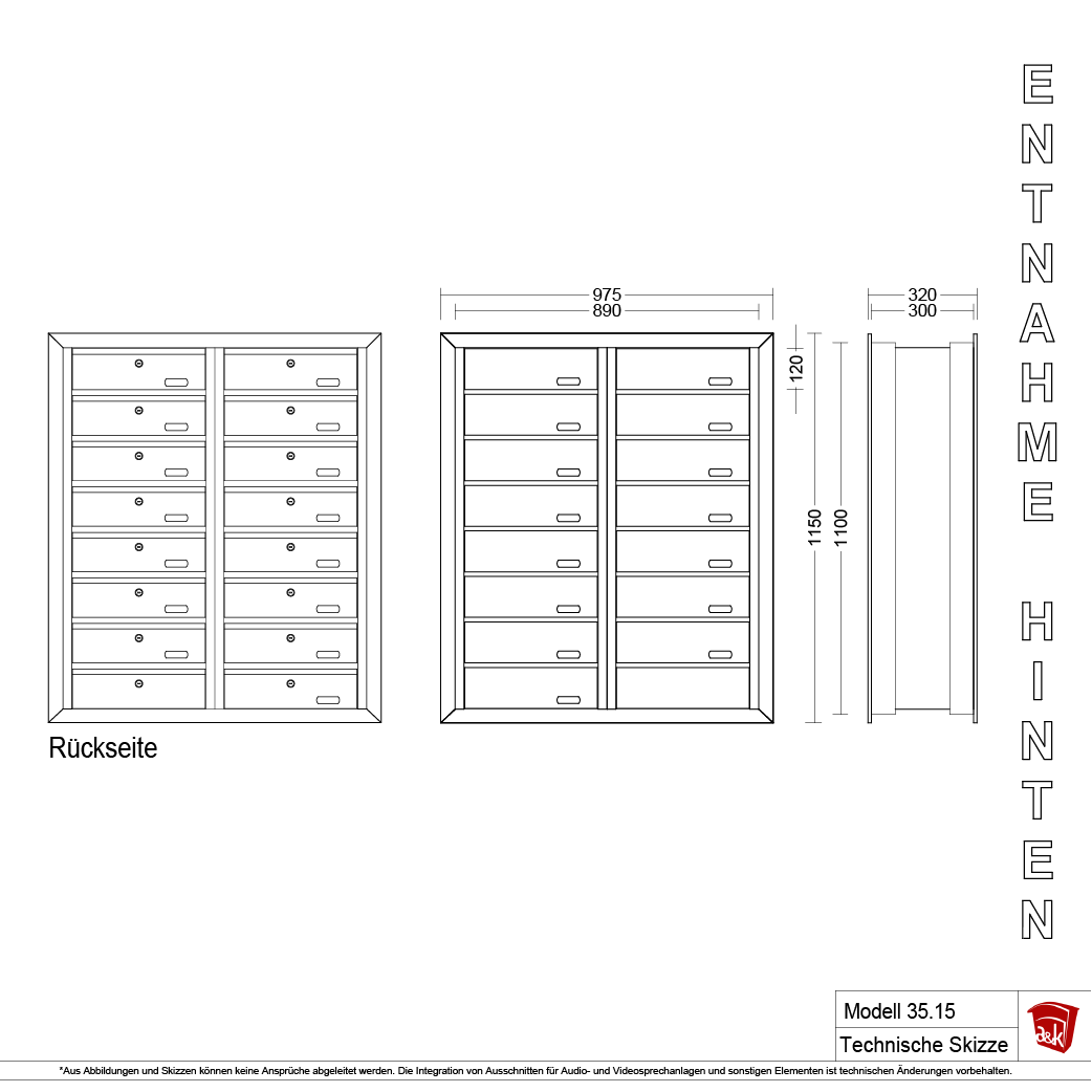 Mauerbriefkasten 35.15