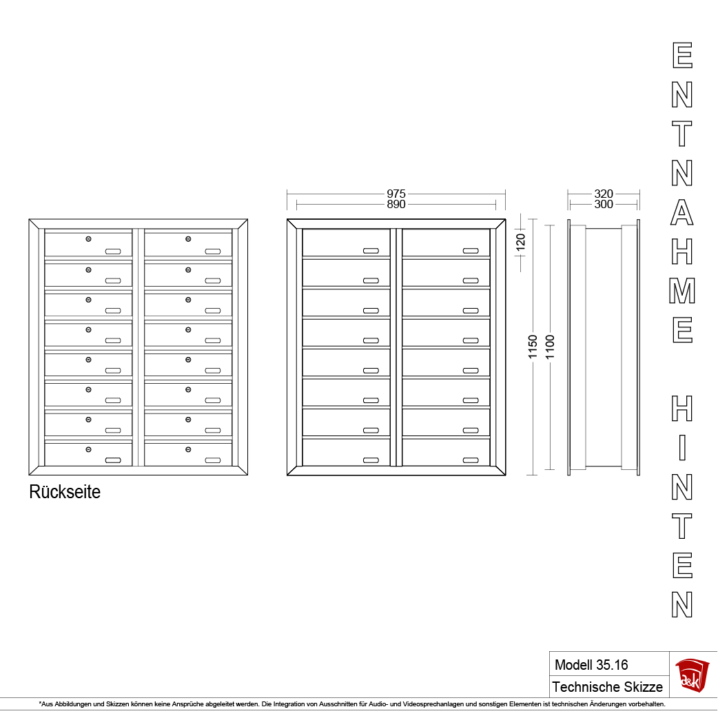 Mauerbriefkasten 35.16