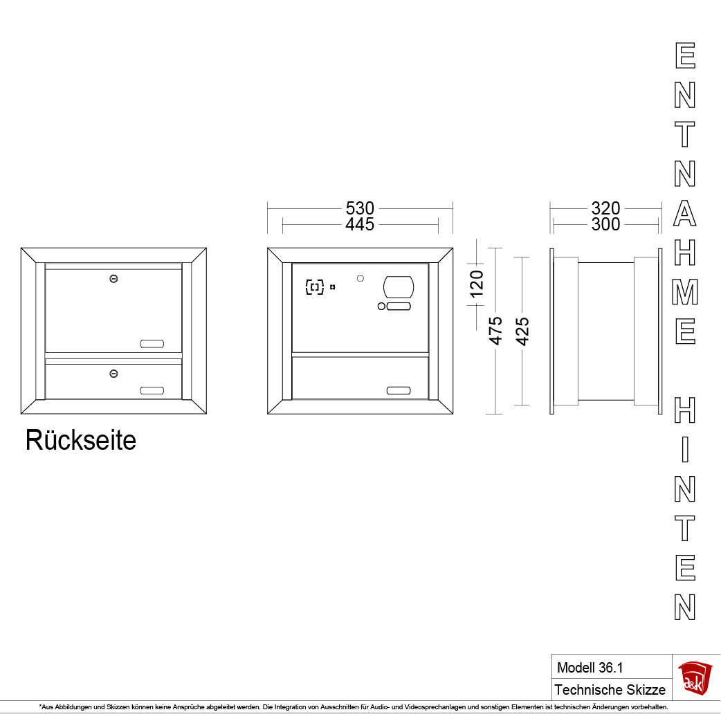 Mauerbriefkasten 36.1