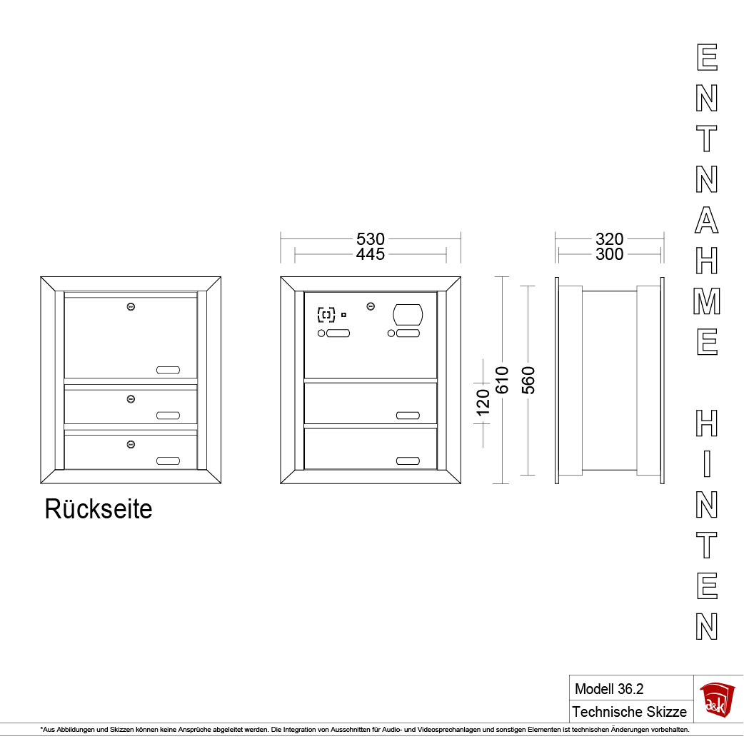 Mauerbriefkasten 36.2