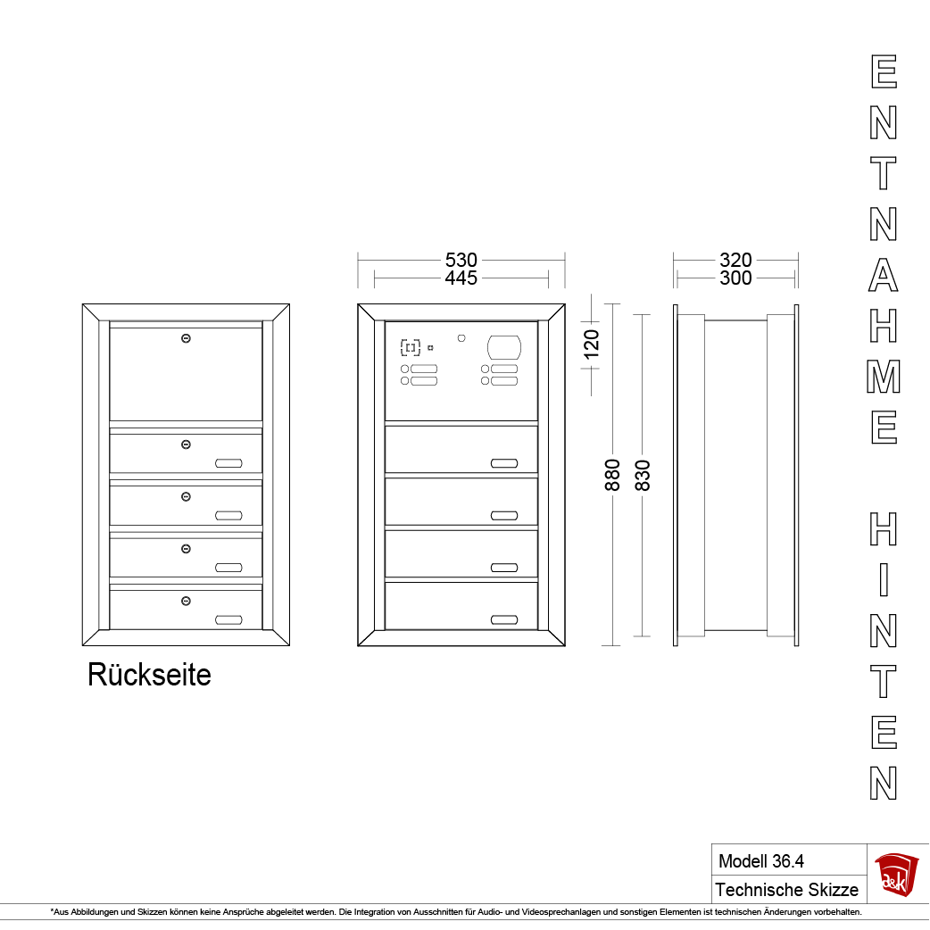 Mauerbriefkasten 36.4