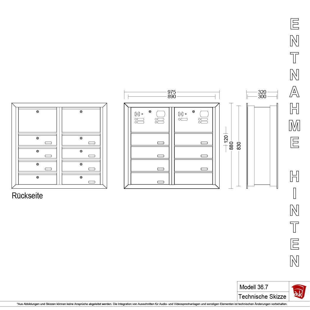 Mauerbriefkasten 36.7