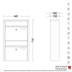 Briefkastenanlage 53.2Z Breitformat