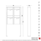 Briefkastenanlage 53.4 Hochformat