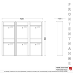 Briefkastenanlage 53.6Z Hochformat