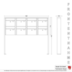 Briefkastenanlage 53.8 Breitformat