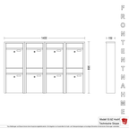 Briefkastenanlage 53.8Z Hochformat