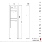 Briefkastenanlage 54.2 Hochformat