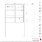 Briefkastenanlage 54.4 Breitformat