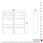 Briefkastenanlage 54.4Z Breitformat
