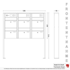 Briefkastenanlage 54.6 Breitformat