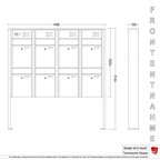 Briefkastenanlage 54.8 Hochformat