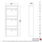 Briefkastenanlage 55.3Z Breitformat