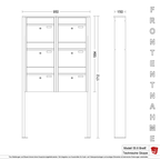Briefkastenanlage 55.6 Breitformat