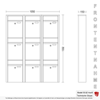 Briefkastenanlage 55.9Z Hochformat