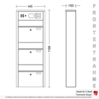 Briefkastenanlage 56.3Z Breitformat