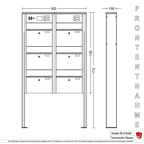 Briefkastenanlage 56.6 Breitformat