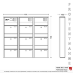 Briefkastenanlage 56.9Z Breitformat