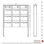 Briefkastenanlage 56.9 Breitformat