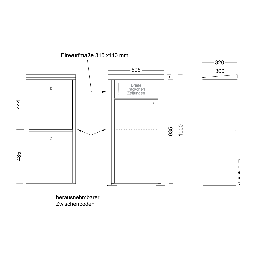 Päckchenkasten Modell 100.1