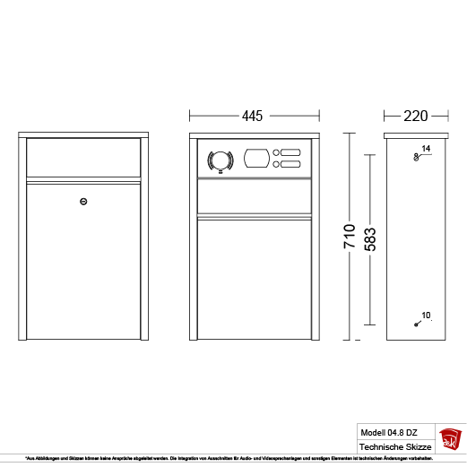 Firmenbriefkasten 04.8DZ