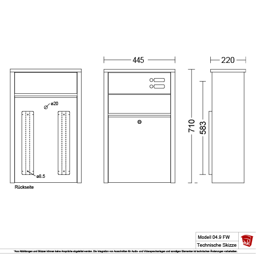 Firmenbriefkasten 04.9FW