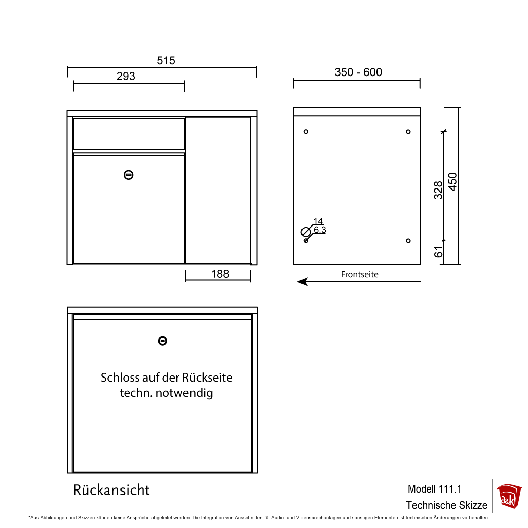 Briefkasten Modell 111.1
