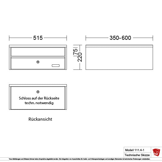 Briefkasten Modell 111.4-1