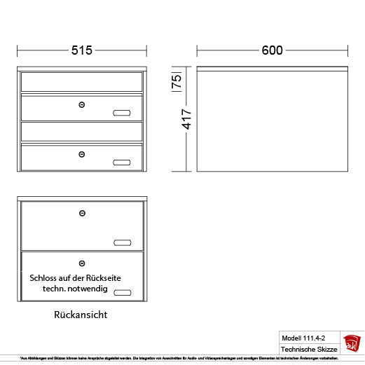 Briefkasten Modell 111.4-2