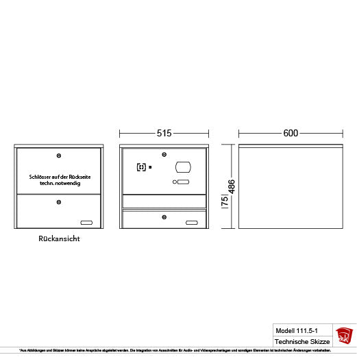 Briefkasten Modell 111.5-1